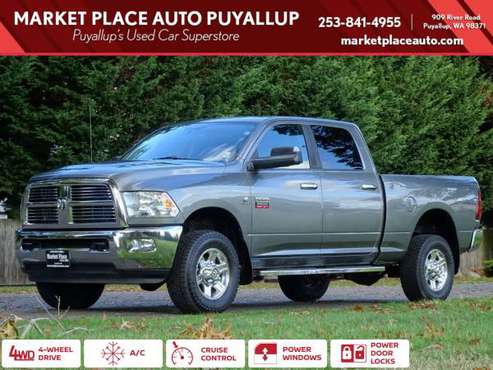 2012 RAM 3500 4x4 4WD Truck Dodge BIG HORN CREW CAB - cars & trucks... for sale in PUYALLUP, WA