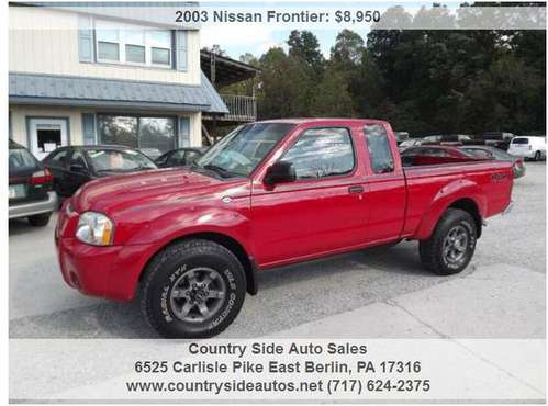 2003 Nissan Frontier XE V6 2dr King Cab 4WD SB 74000 Miles for sale in East Berlin, PA