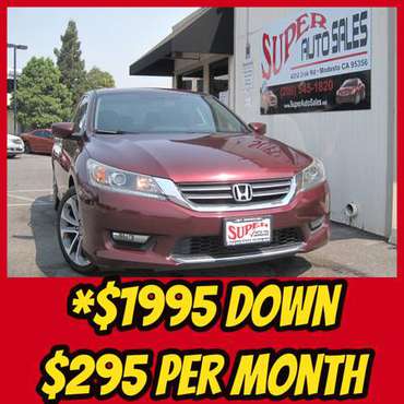 *$1995 Down *$295 Per Month on this 2014 HONDA ACCORD SPORT 4 DR -... for sale in Modesto, CA