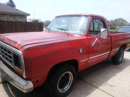 1983 Dodge Ram pick up truck D150 for sale in Brownsville, TX