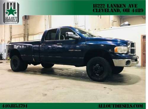 2003 Dodge Ram 3500 Diesel 4x4 Cummins Manual Dually,233k miles,Blueto for sale in Cleveland, OH