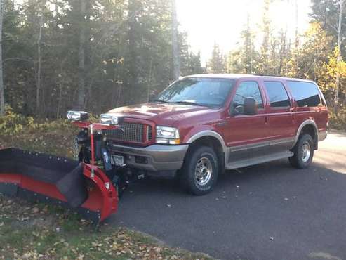 2004 Ford Excursion with western prodigy plow - cars & trucks - by... for sale in Cloquet, MN