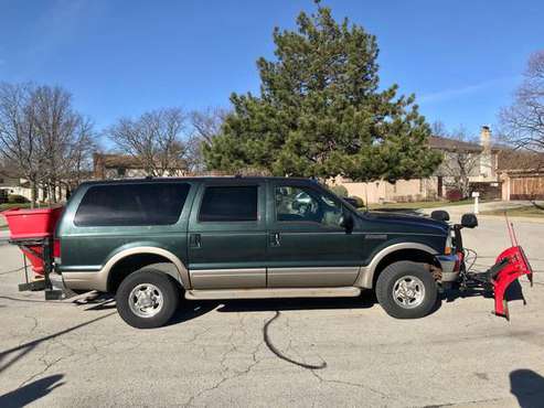 2002 Ford Excursion 4wd Limited with Boss Plow and salter - cars &... for sale in Glenview, WI