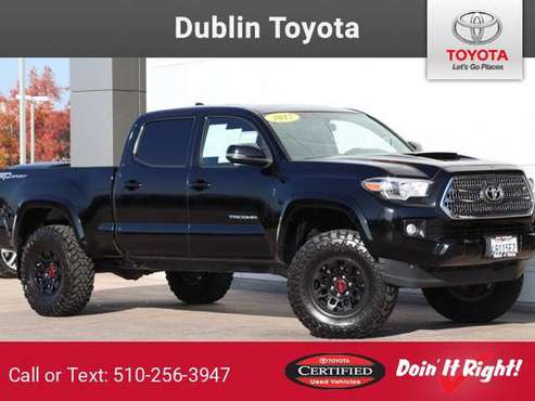 2017 Toyota Tacoma Black - cars & trucks - by dealer - vehicle... for sale in Dublin, CA