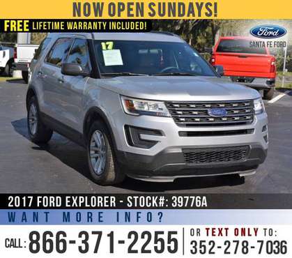 *** 2017 Ford Explorer *** Leather Seats - Backup Camera - SYNC -... for sale in Alachua, GA