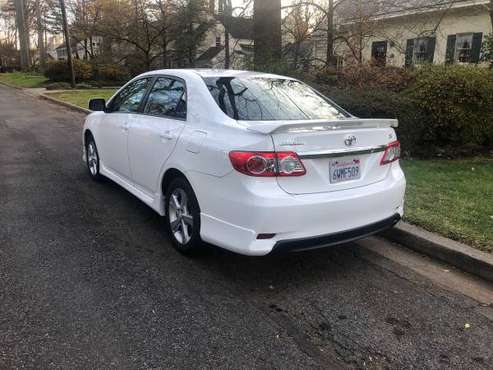 2012 Toyota Corolla White Excellent Condition - cars & trucks - by... for sale in Bethesda, District Of Columbia