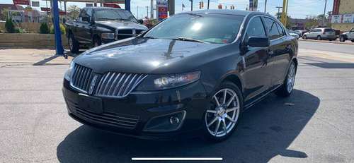 2010 Lincoln MKS with eco boost. Black with black leather for sale in Long Beach, NY