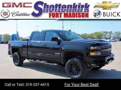 2018 Chevy Chevrolet Silverado 2500HD LTZ pickup Black - cars & for sale in Fort Madison, IA