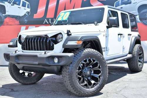 2020 Jeep Wrangler Unlimited 4x4 4WD Sport S 20 FUEL Wheels 35 RDR for sale in HARBOR CITY, CA