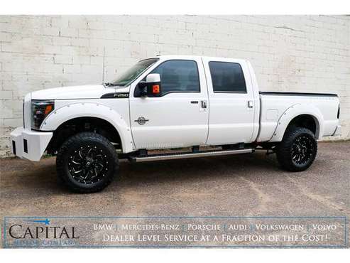Lifted w/Air Suspension, Tuned/Deleted! 2016 Ford F-250 Platinum for sale in Eau Claire, IA