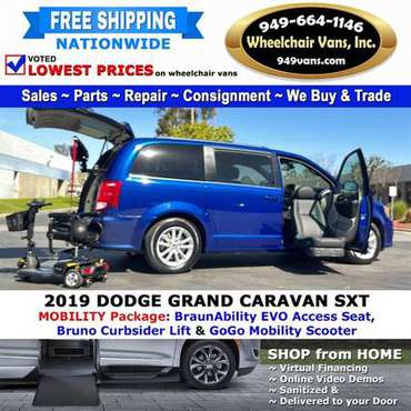 2019 Dodge Grand Caravan SXT Wheelchair Van Mobility Package Conver for sale in LAGUNA HILLS, UT