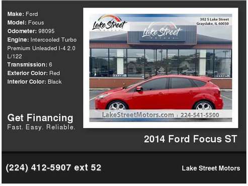 2014 Ford Focus ST - cars & trucks - by dealer - vehicle automotive... for sale in Grayslake, IL