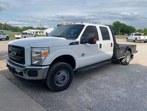 2014 FORD F-350 CREW CAB FLATBED DIESEL 4WD DELETED - cars & for sale in Noble, TX