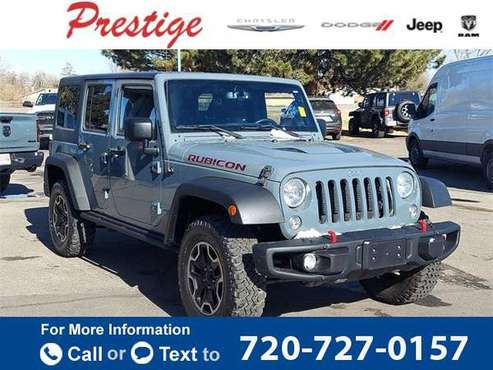 2015 Jeep Wrangler Unlimited Rubicon suv Anvil Clearcoat - cars &... for sale in Longmont, CO
