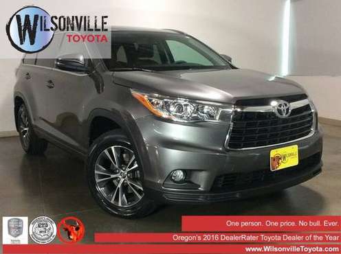 2016 Toyota Highlander AWD All Wheel Drive Certified XLE V6 SUV for sale in Wilsonville, OR