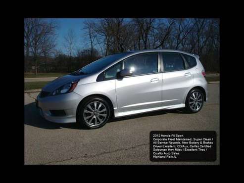 2012 Honda Fit Sport CARFAX AUTOMATIC NEW BRAKES AWESOME CAR - cars... for sale in Highland Park, IL
