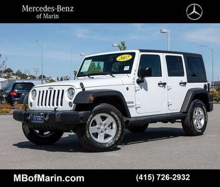 2017 Jeep Wrangler Unlimited - 4T4107 - 1 Owner - Superb White - cars & for sale in San Rafael, CA