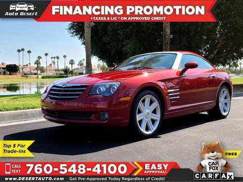 2004 Chrysler Crossfire Limited Only $143/mo! Easy Financing! - cars... for sale in Palm Desert , CA