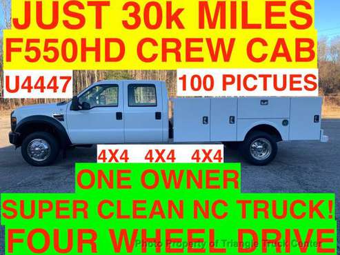 *Ford* *F550HD CREW CAB 4x4 JUST 30k MILES UTILITY SERVICE - cars &... for sale in FRANKLINTON, OH