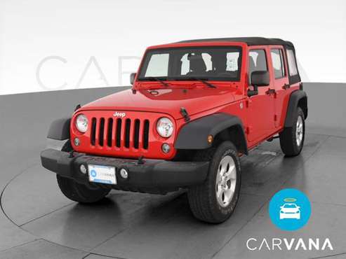 2015 Jeep Wrangler Unlimited Sport S SUV 4D suv Red - FINANCE ONLINE... for sale in Kingston, NY