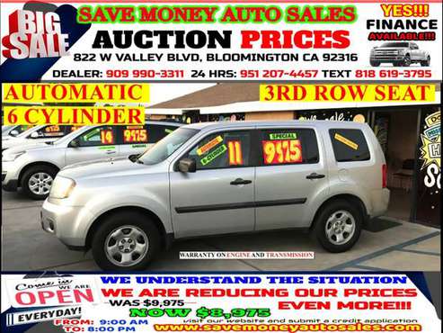 2011 HONDA PILOT>3RD ROW SEAT>6CYLDS>CALL909 990331 24HR - cars &... for sale in BLOOMINGTON, CA