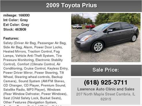 2009 Toyota Prius 5dr HB for sale in Cambria, IL