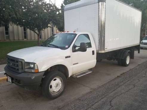 2003 f450 diesel 16ft box truck ONE OWNER for sale in Moorhead, ND