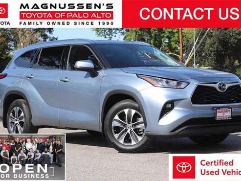 2020 Toyota Highlander XLE suv Gray - - by dealer for sale in Palo Alto, CA