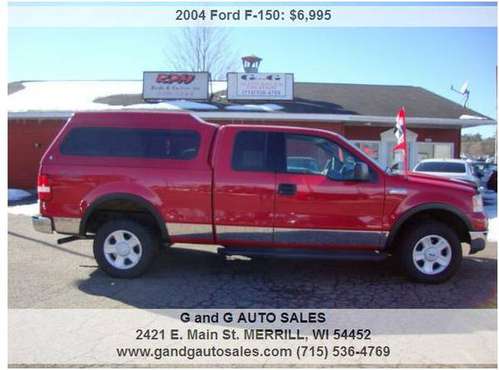 2004 Ford F-150 XLT 4dr SuperCab 4WD Styleside 6 5 ft SB 124958 for sale in Merrill, WI