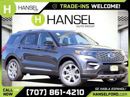 2020 Ford Explorer Platinum FOR ONLY 1, 102/mo! - - by for sale in Santa Rosa, CA