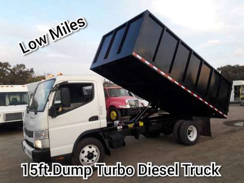 2014 MITSUBISHI FUSO TURBO DIESEL 15 FEET DUMP TRUCK-MILES 89300 -... for sale in San Jose, OR