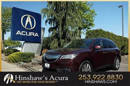 2016 Acura MDX AWD All Wheel Drive SUV - - by dealer for sale in Fife, WA