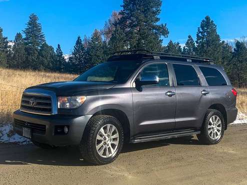 2013 Toyota Sequoia Limited 4x4 V8 with Gobi Roof Rack - cars &... for sale in Missoula, MT