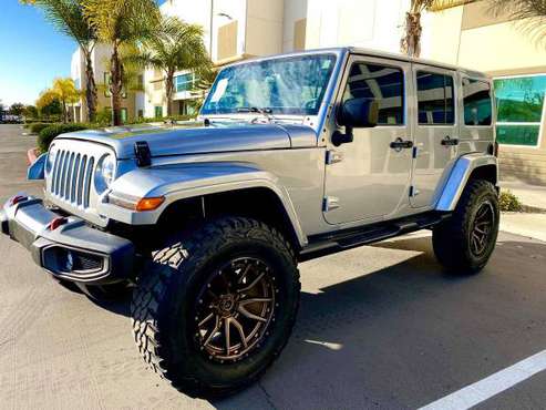 2014 JEEP WRANGLER WITH 2020 FRONT END, LIFTED,FUEL OFF ROAD RIMS -... for sale in San Diego, CA