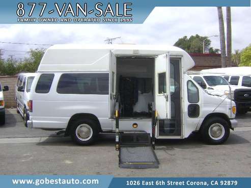 Ford E350 EXTENDED Hi-Top Raised Roof Passenger Cargo Van RV Camper for sale in Corona, CA