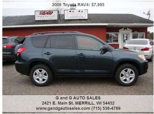 2009 Toyota RAV4 Base 4X4 4dr SUV 145412 Miles - cars & trucks - by... for sale in Merrill, WI