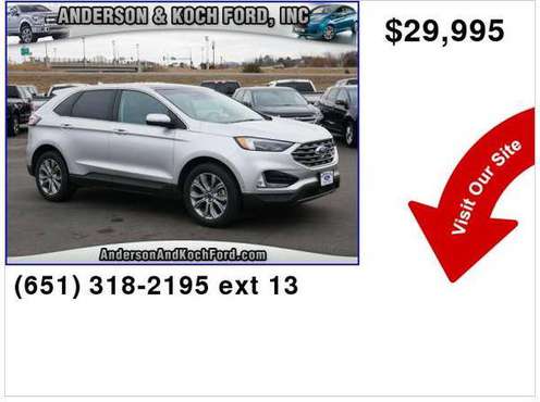 2019 Ford Edge Titanium Anderson & Koch Ford - - by for sale in North Branch, MN