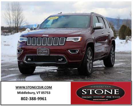 2018 JEEP GRAND CHEROKEE OVERLAND CERTIFIED PRE-OWNED! - cars & for sale in Middlebury, VT