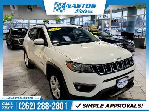 2018 Jeep Compass FOR ONLY 294/mo! - - by dealer for sale in Kenosha, WI