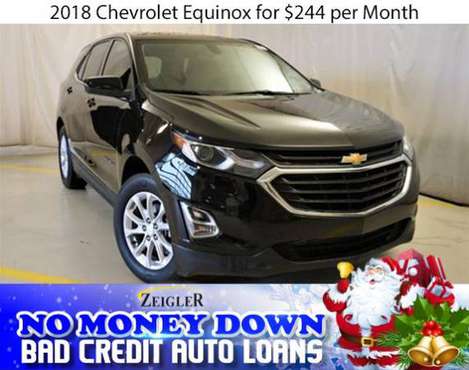 $244/mo 2018 Chevrolet Equinox Bad Credit & No Money Down OK - cars... for sale in Glendale Heights, IL