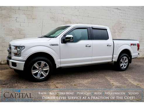 2017 Ford F-150 4x4 SuperCrew Platinum! Gorgeous 1 Owner Truck! -... for sale in Eau Claire, MN