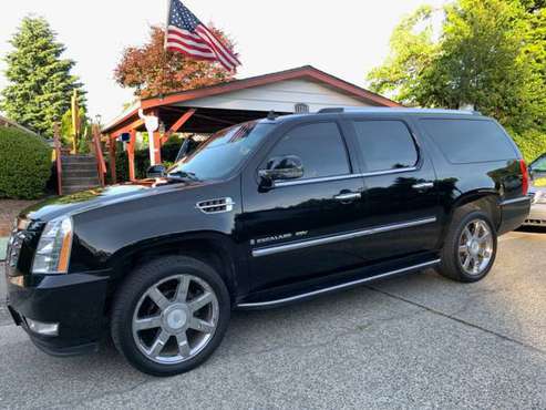 2007 CADILLAC ESCALADE ESV AWD...WELL MAINTAINED...BLACK / BLACK for sale in Mill Creek, WA