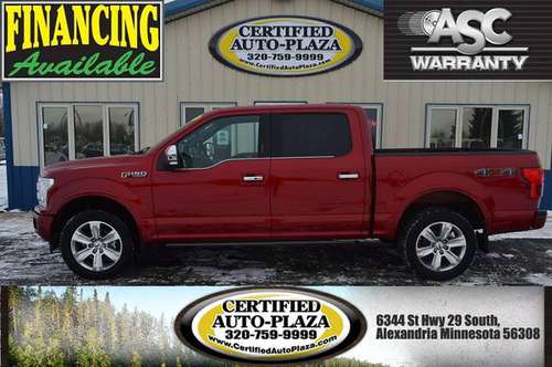 2018 Ford F-150 Platinum - - by dealer - vehicle for sale in Alexandria, MN
