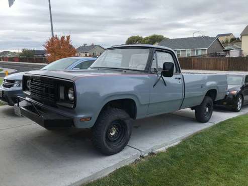 1977 dodge W200 4x4 - cars & trucks - by owner - vehicle automotive... for sale in Moses Lake, WA