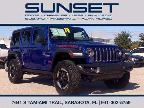 2019 Jeep Wrangler Unlimited Rubicon Extra Low 8K miles Like New! -... for sale in Sarasota, FL