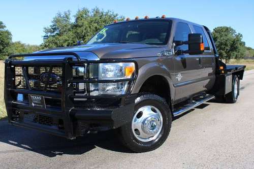 MUST SEE! 2015 FORD F350 DRW POWER STROKE! 4X4! CM FLATBED! LOW MILES! for sale in Temple, AR