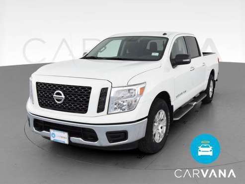 2019 Nissan Titan Crew Cab SV Pickup 4D 5 1/2 ft pickup White - -... for sale in Madison, WI
