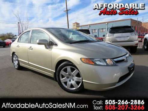 2007 Honda Civic LX sedan -FINANCING FOR ALL!! BAD CREDIT OK!! -... for sale in Albuquerque, NM