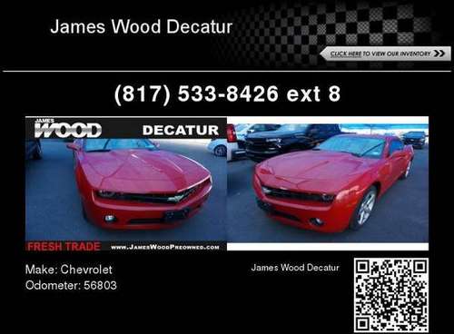 2010 Chevrolet Chevy Camaro LT - - by dealer - vehicle for sale in Decatur, TX