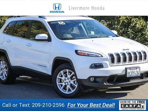 2018 Jeep Cherokee Latitude suv Bright White Clearcoat - cars & for sale in Livermore, CA